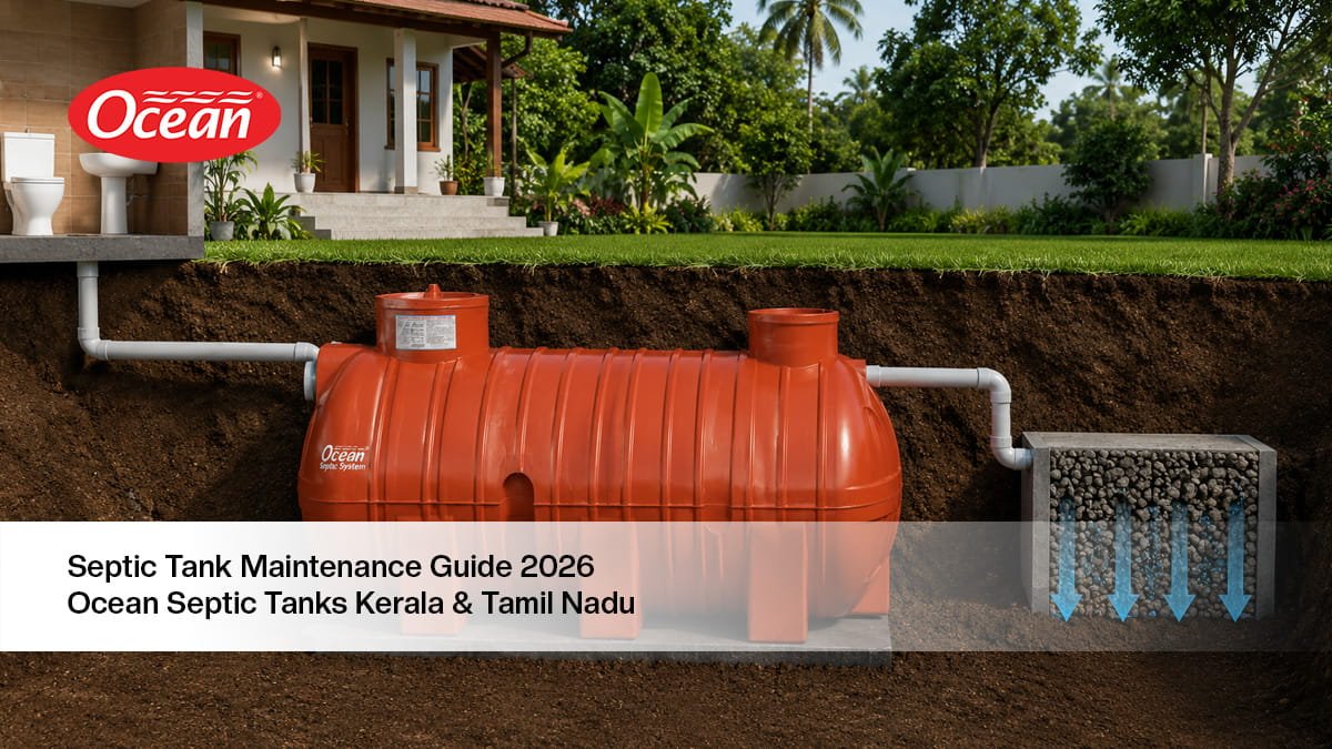 Septic tank maintenance tips with Ocean Septic Tank system in Kerala and Tamil Nadu homes