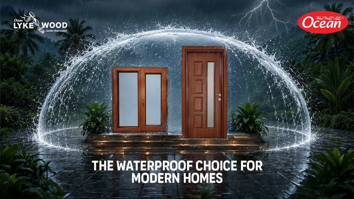 Waterproof wpc door frame