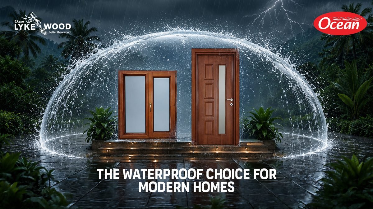 Waterproof wpc door frame
